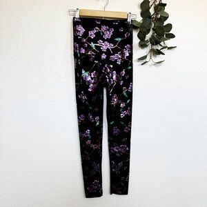Emily Hsu- Liena Floral Metallic Leggings Size XS
